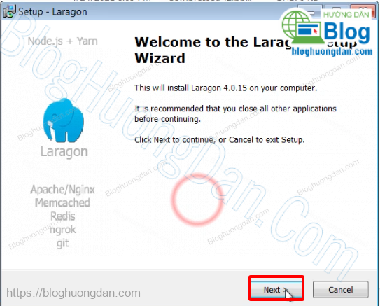 tải và cài wordpress trên phần mềm localhost laragon 12